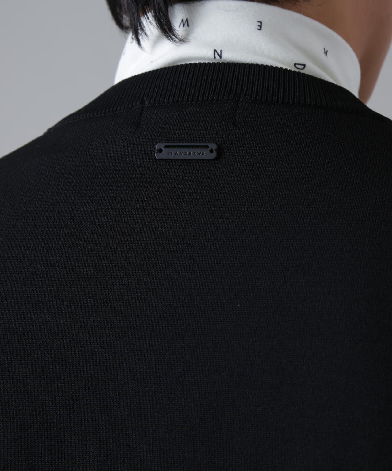 12G天竺×リンクス裏地付きクルーネックニットプルオーバー (MENS) | St