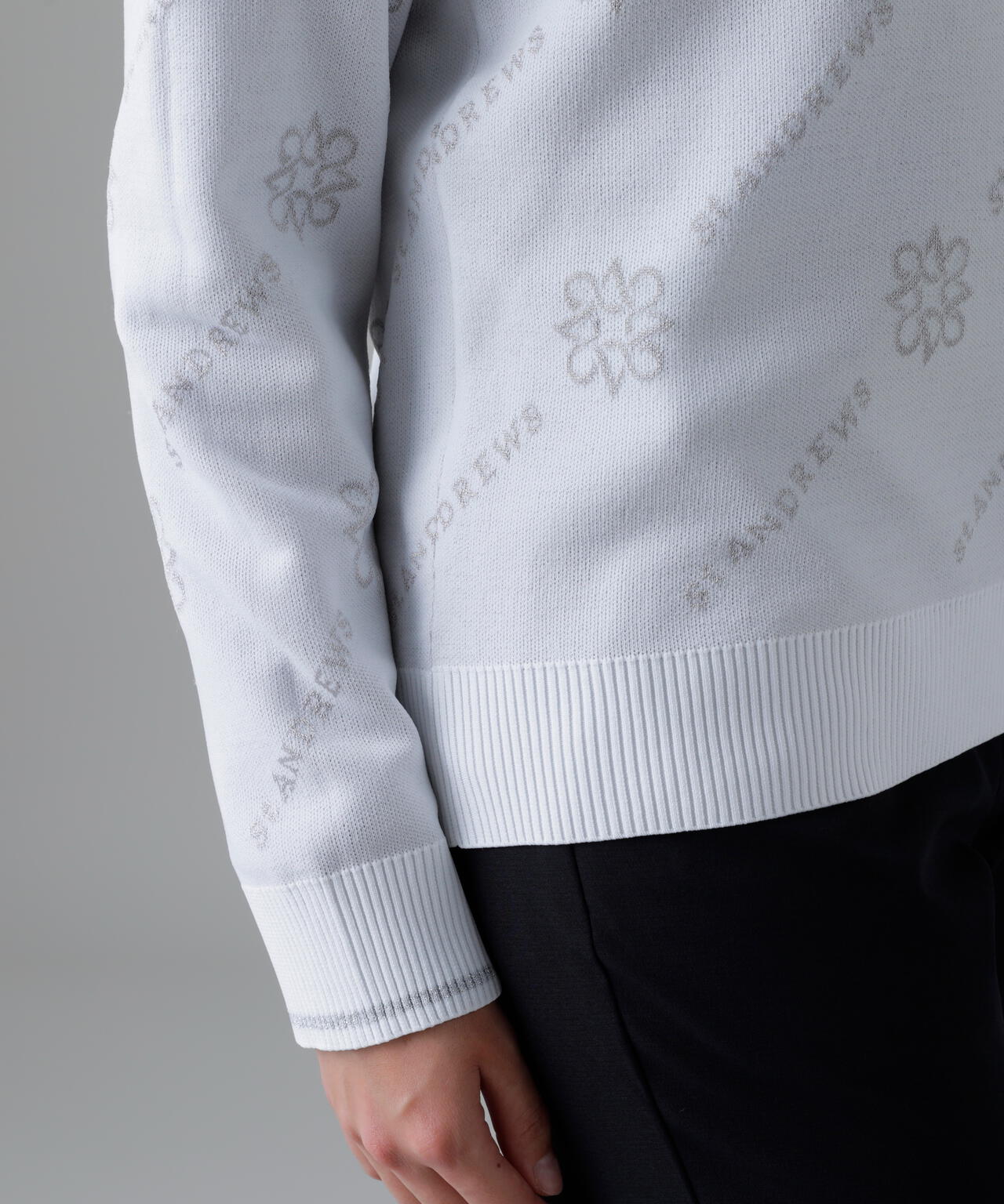 14Gロゴケルトジャガードクルーネックニットプルオーバー (WOMENS