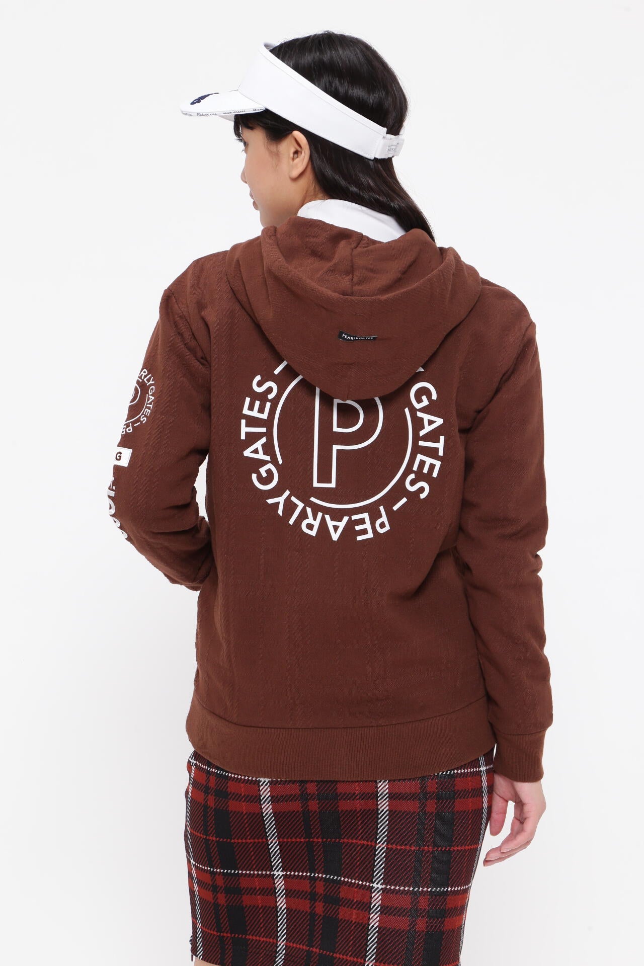 コットン裏毛ジャガード フルジップフーディジャケット | PEARLY GATES