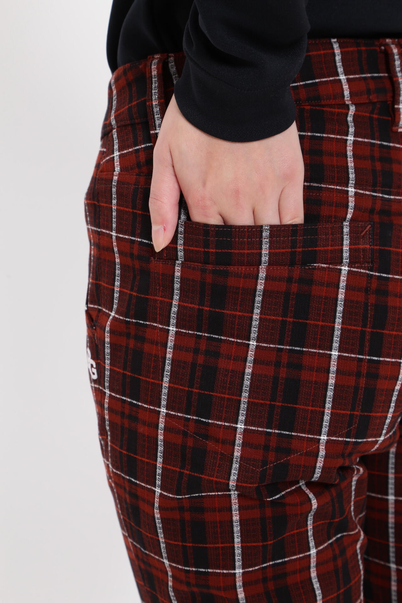 コットンストレッチドビー 5ポケットパンツ ＜CHECKシリーズ