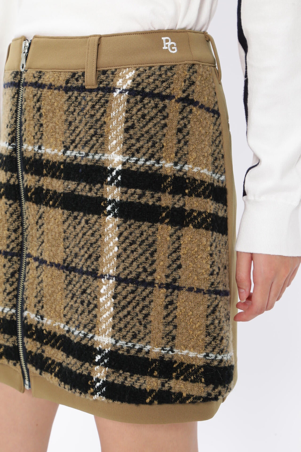 PEARLY GATES チェック柄 セーター・スカートセット PEARLY GATES