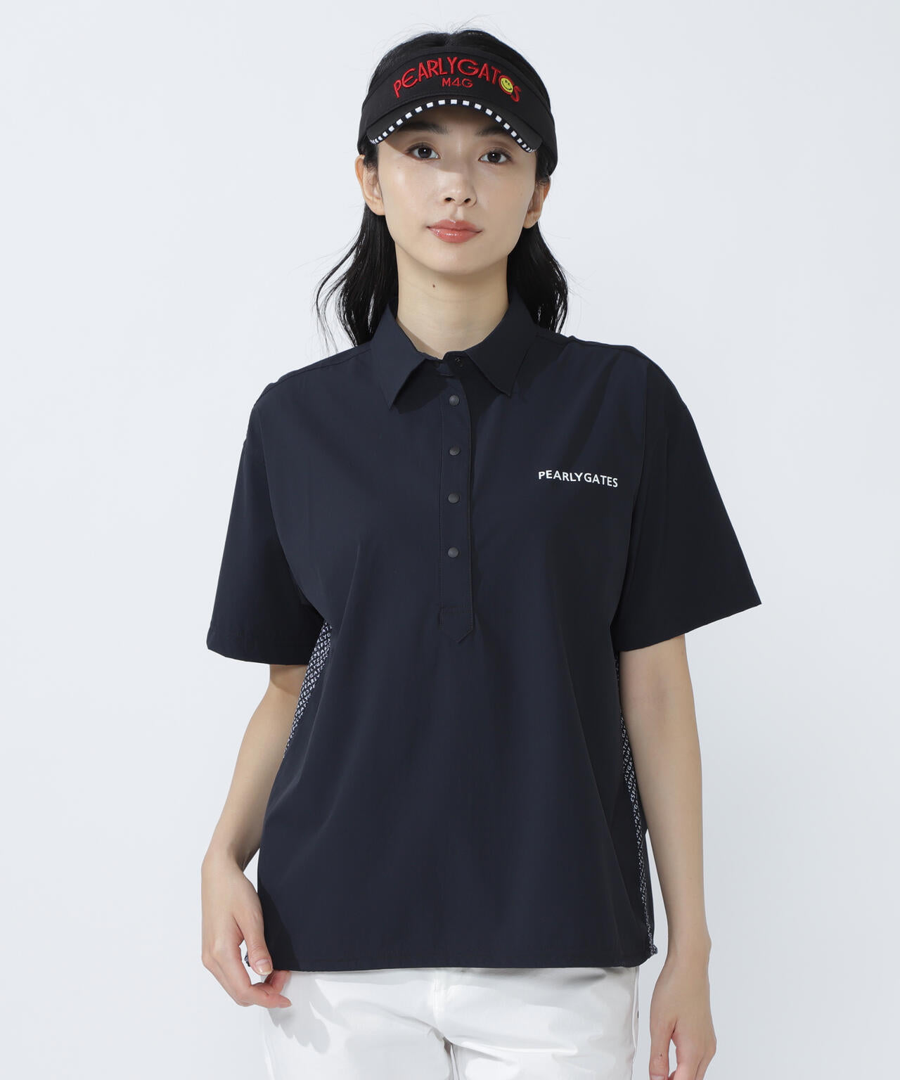 ナイロンアクティブストレッチ半袖ポロシャツ | PEARLY GATES