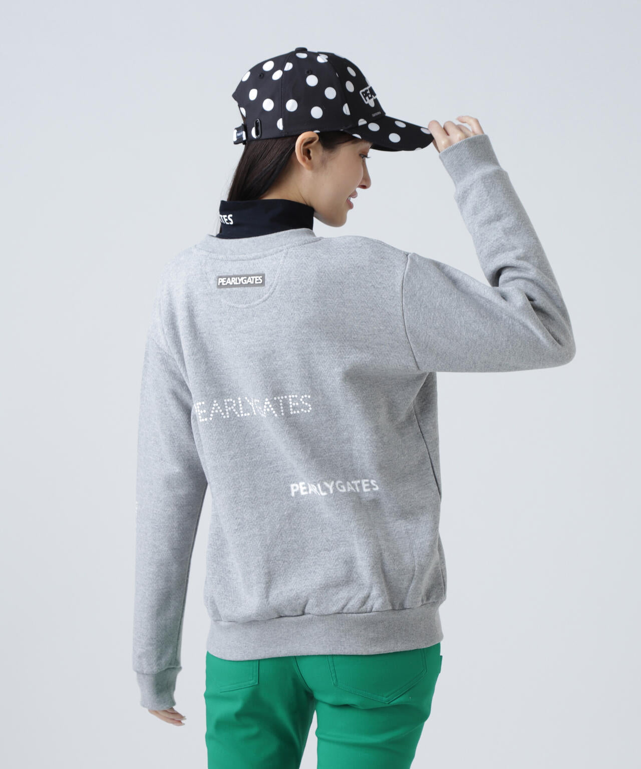 ジグザグ裏毛ジャガードクルーネックスウェットプルオーバー | PEARLY