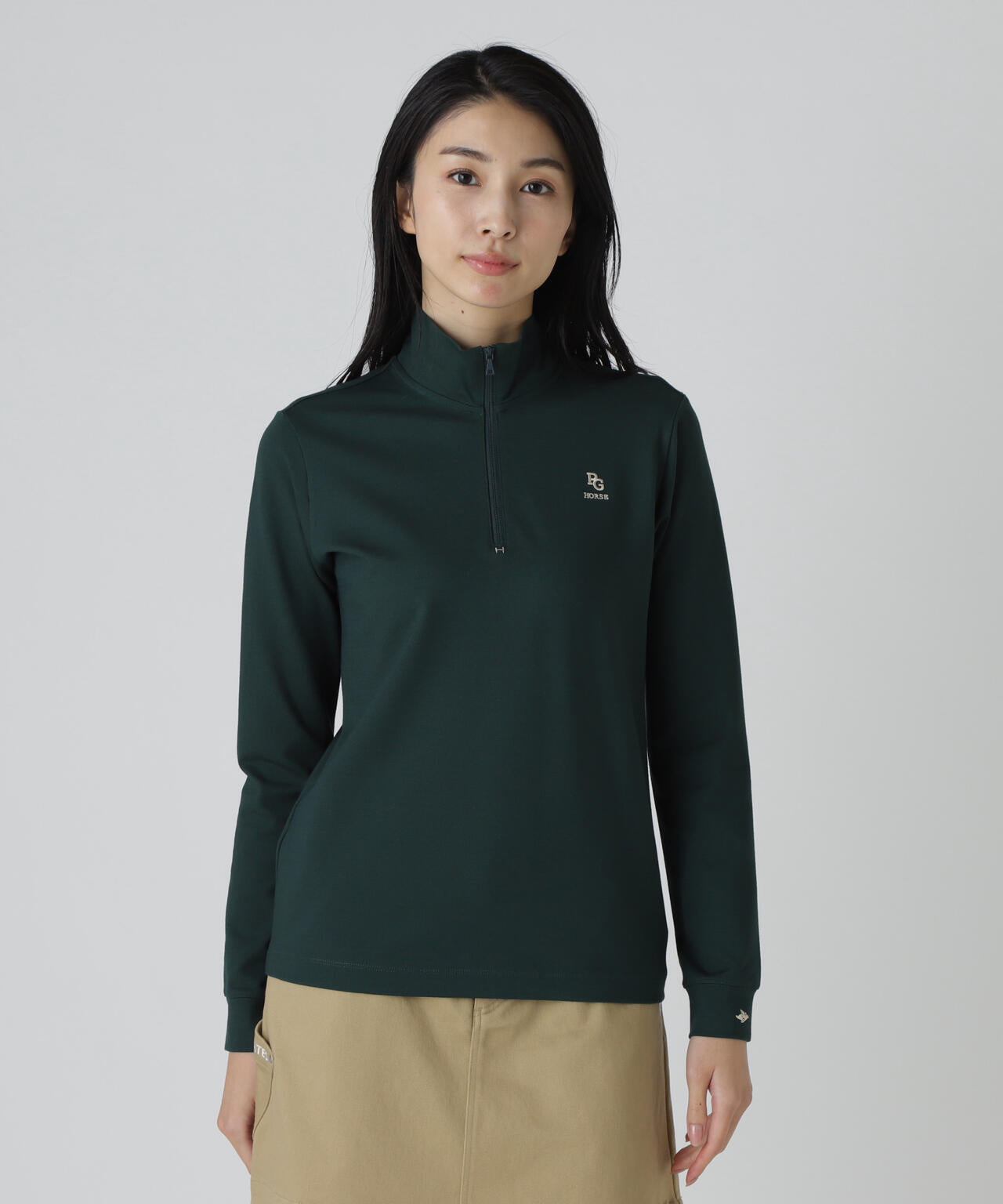 値下！】PEARLY GATES ストライプ ハーフジップ セーター サイズ4 値下