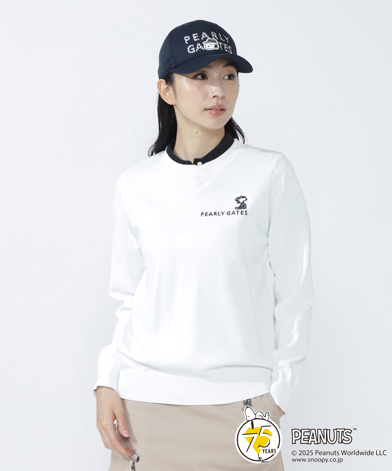 PEARLY GATES パーリーゲイツ スヌーピー コラボ ニット M SNOOPY】14G