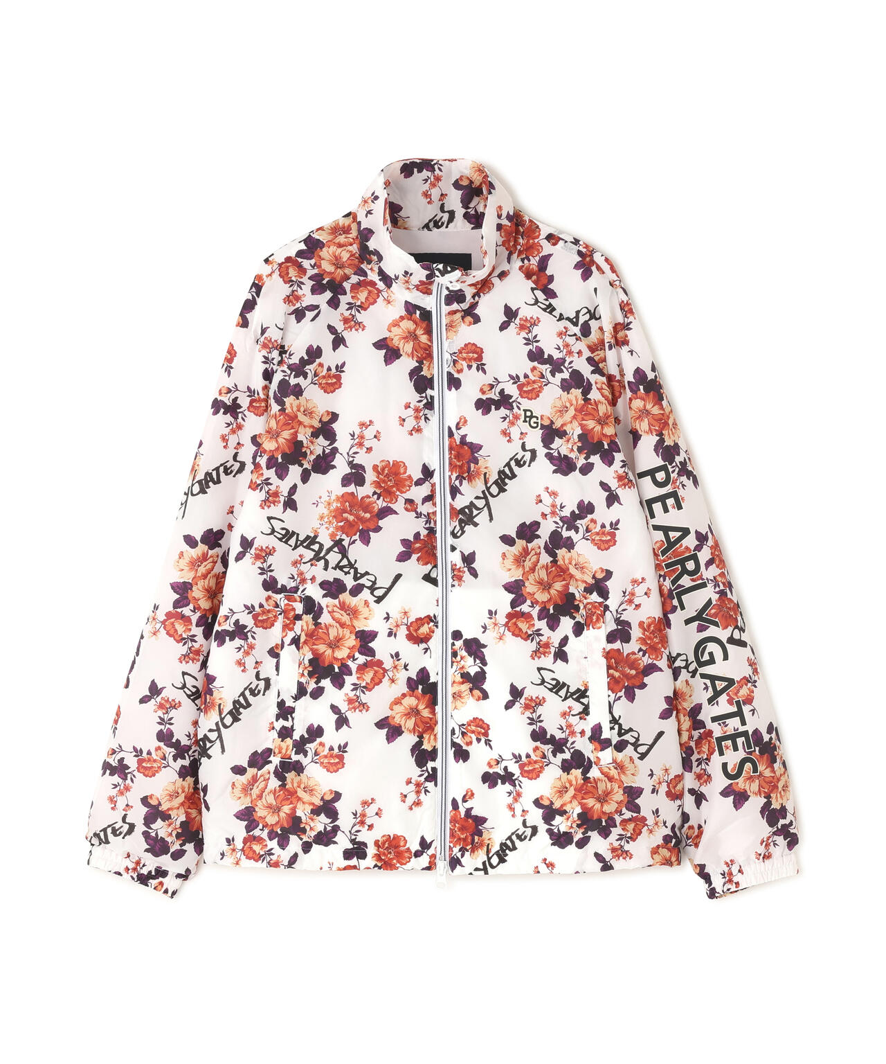 Peミニリップ中綿ジップアップブルゾン ＜繊細花柄＞ | PEARLY GATES