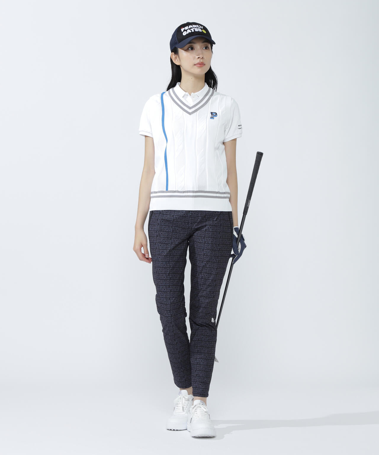 ロゴ組織柄プリントパンツ | PEARLY GATES（パーリーゲイツ） ｜【公式