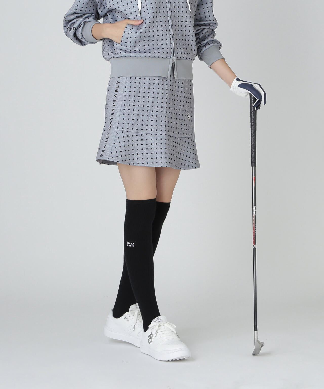 ダブルフェイススカート ＜ミニドット柄＞ | PEARLY GATES（パーリー