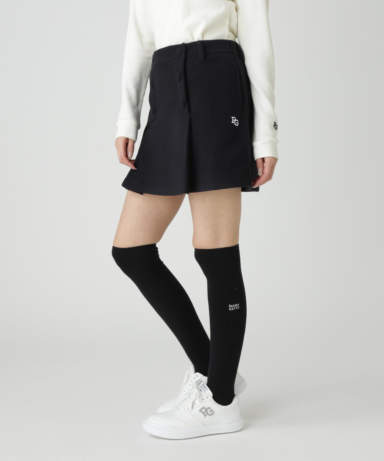 美品！PEARLY GATES ミニスカート 防風防寒 秋冬 中綿 PEARLY GATES