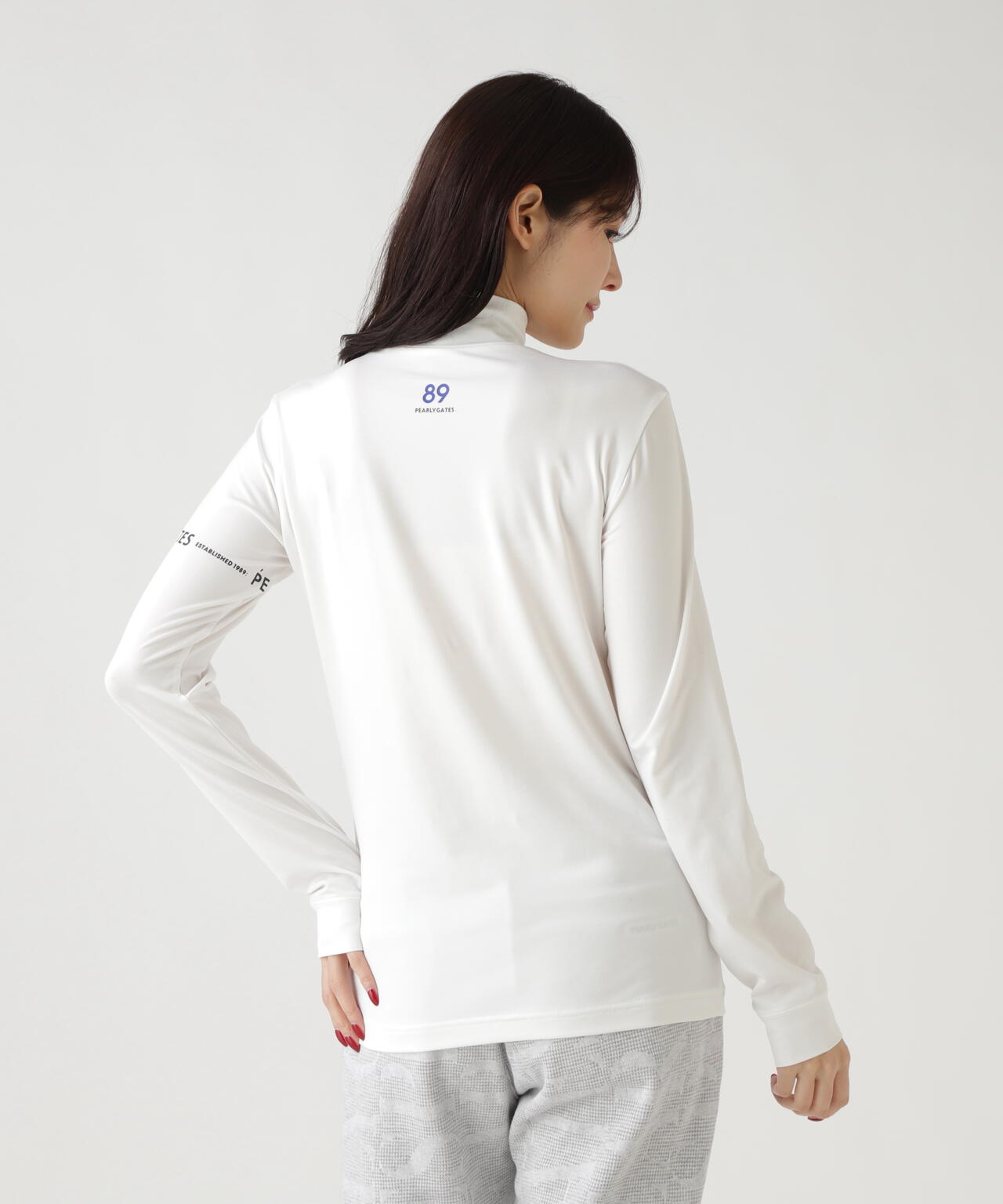 37.5ベア天竺長袖ハイネックカットソー | PEARLY GATES（パーリー