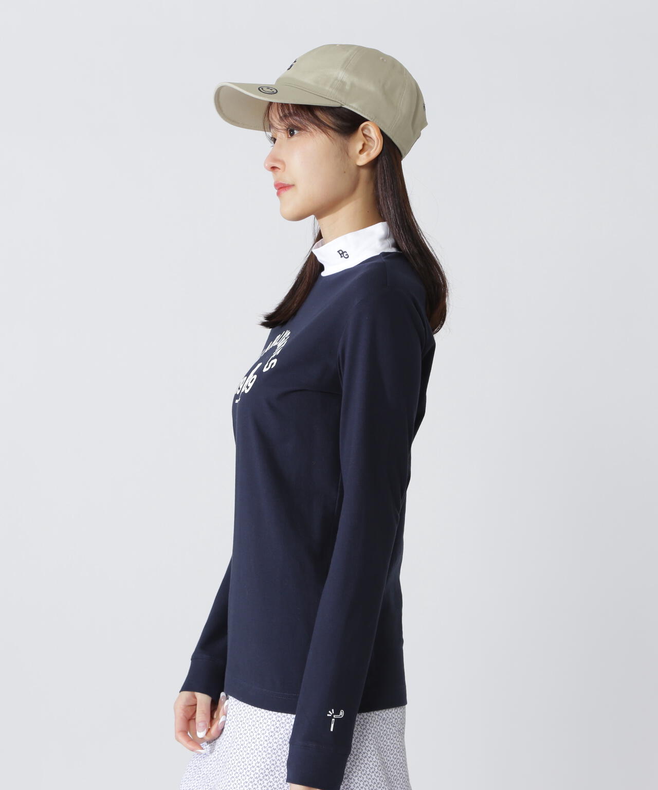 ベアカノコ長袖ハイネックカットソー | PEARLY GATES（パーリーゲイツ