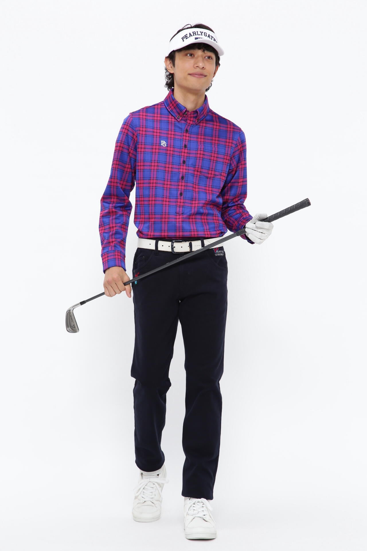 コットンストレッチツイル 表ピーチ 5ポケットパンツ | PEARLY GATES