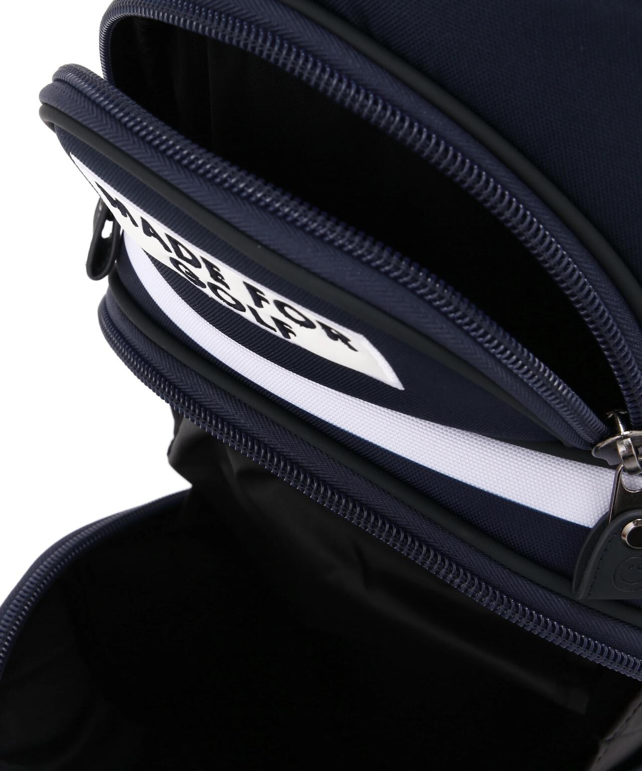 キャスター付きボーダー柄キャディバッグ (46インチ対応)(9型) (UNISEX