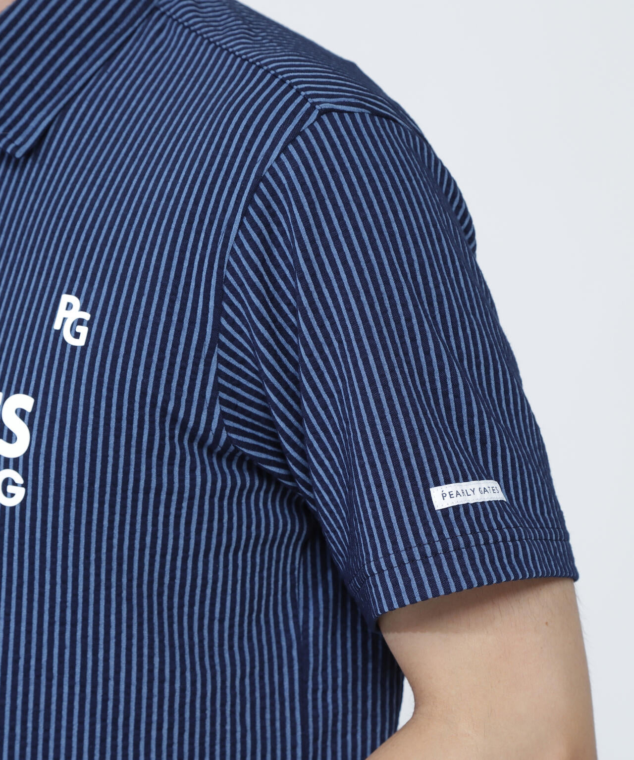 カチオンストライプサッカー半袖ポロシャツ | PEARLY GATES（パーリー