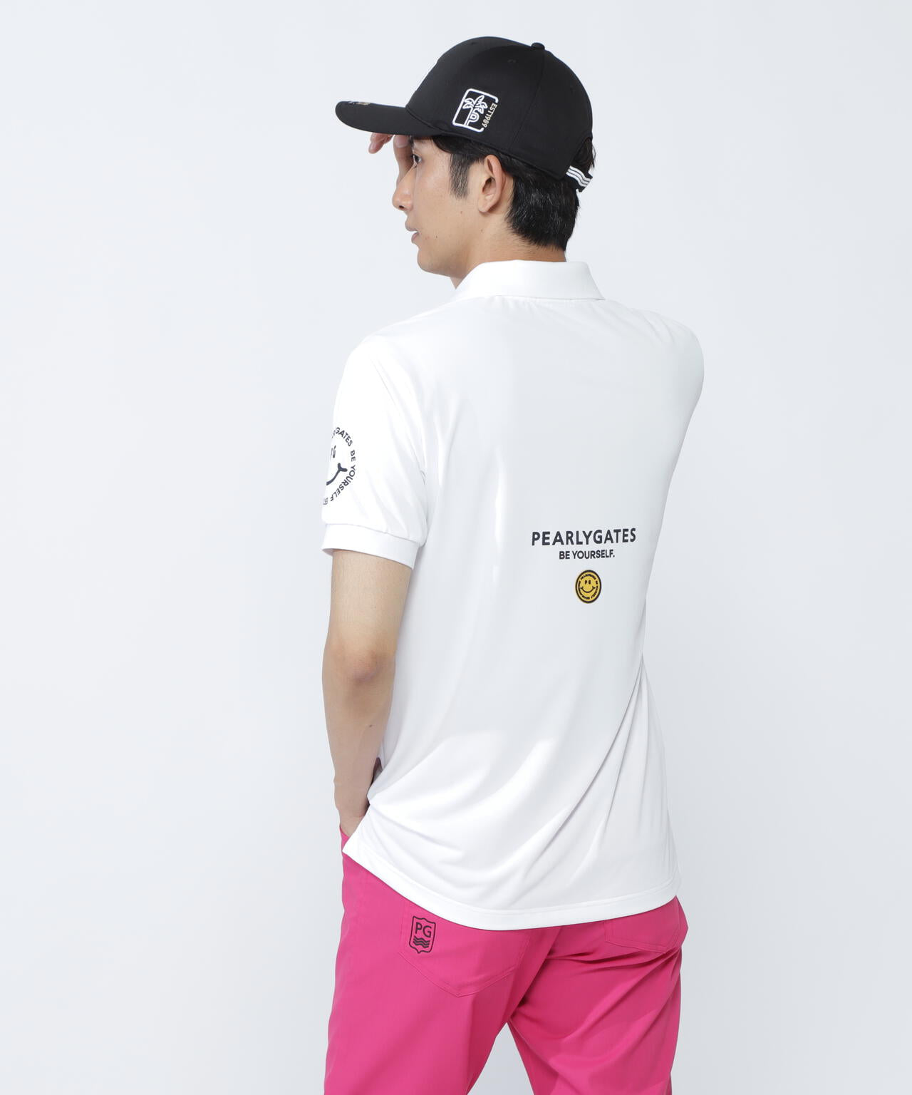 PEARLY GATES ホワイトポロシャツとキャップセット サイズ6 PEARLY