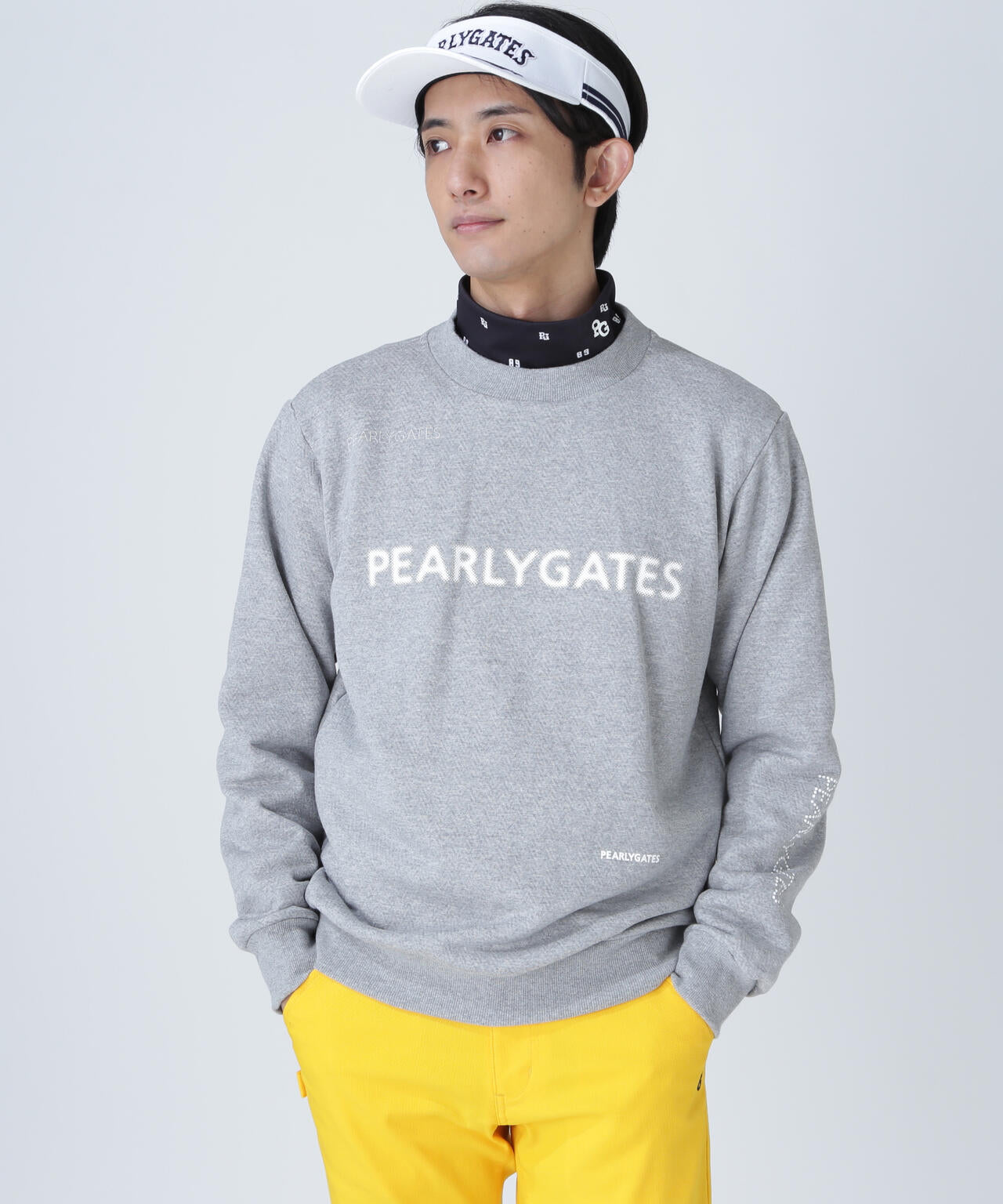 ジグザグ裏毛ジャガードクルーネックスウェットプルオーバー | PEARLY