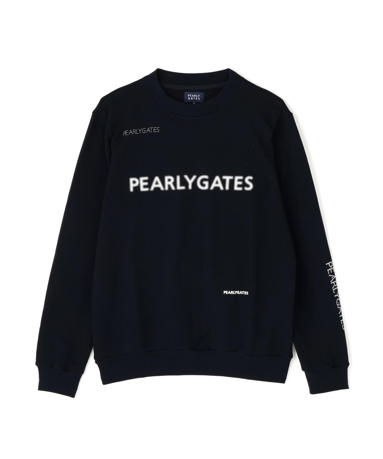 ジグザグ裏毛ジャガードクルーネックスウェットプルオーバー | PEARLY