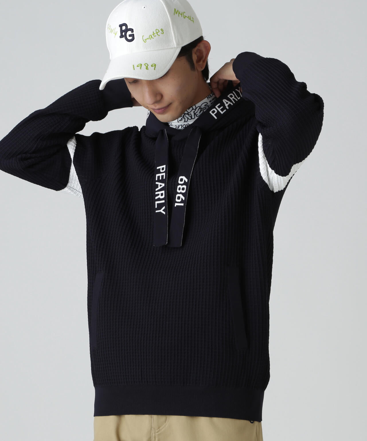 12Gダブルジャガードフーディニットプルオーバー | PEARLY GATES