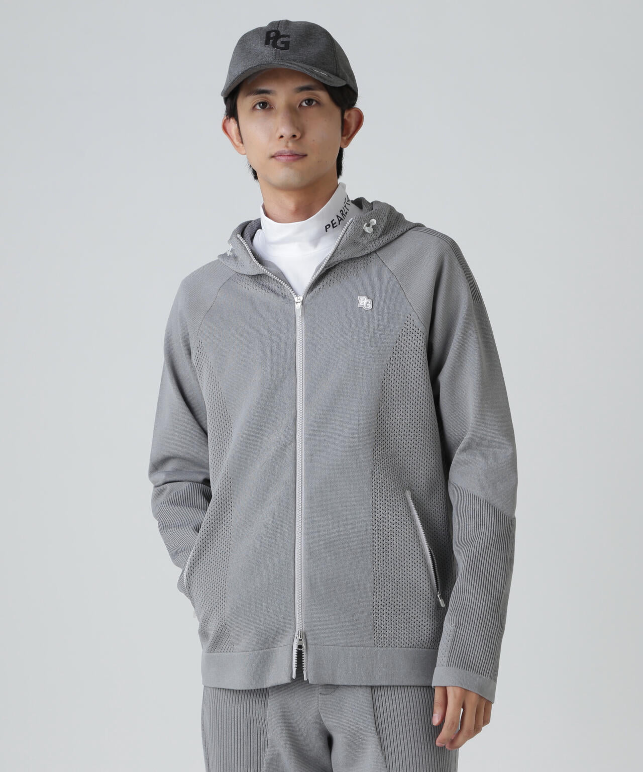 ポリエステルヤーンmmフルジップニットフーディ | PEARLY GATES