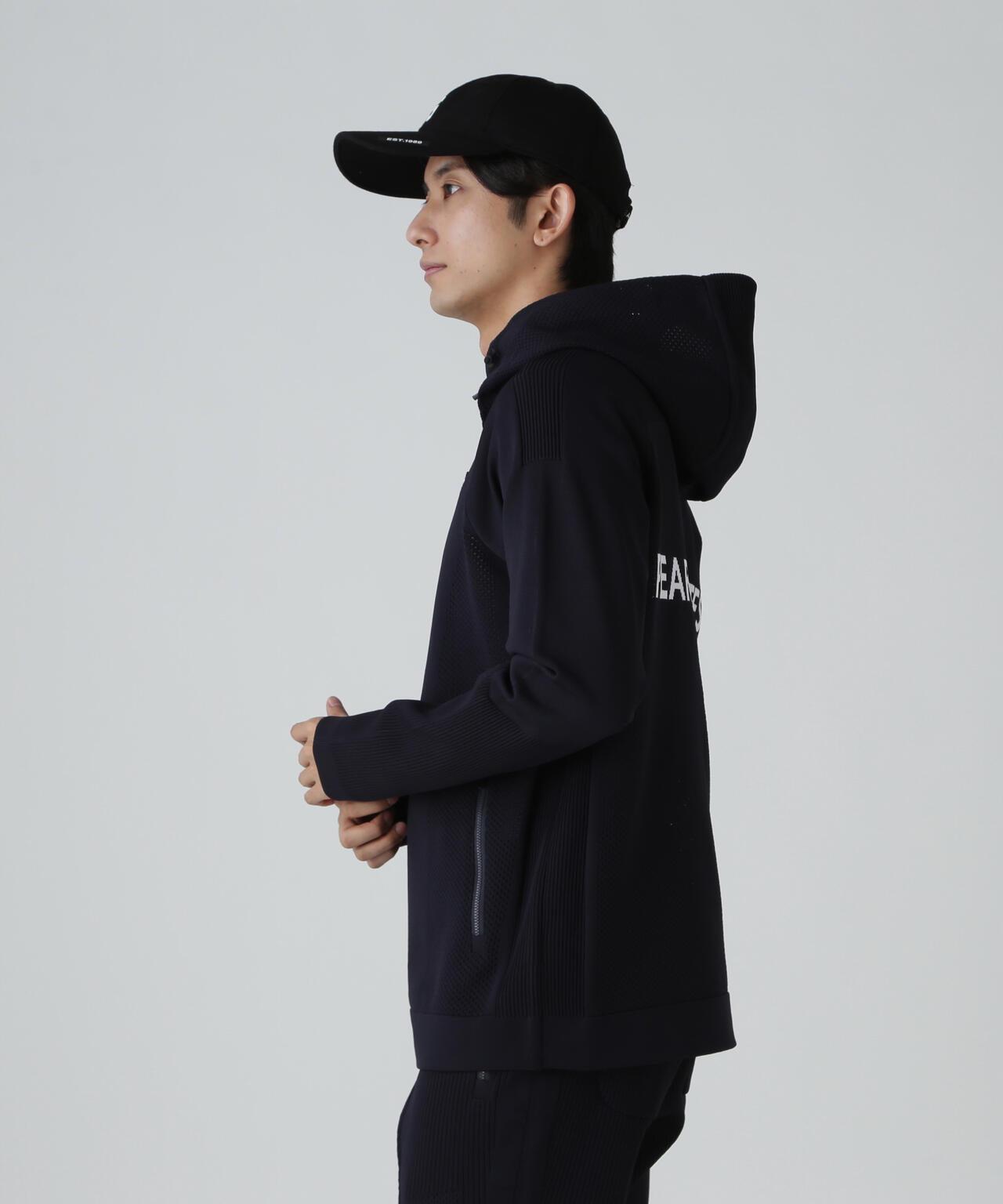 ポリエステルヤーンmmフルジップニットフーディ | PEARLY GATES