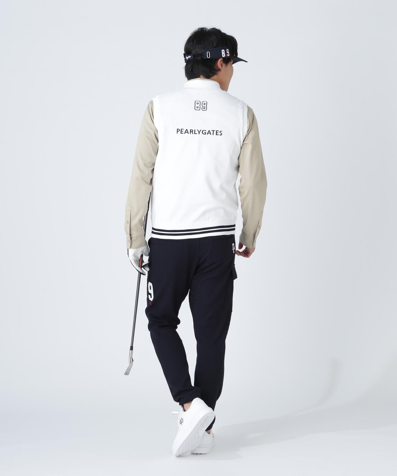 ジャガードリバーシブル フルジップニットベスト | PEARLY GATES