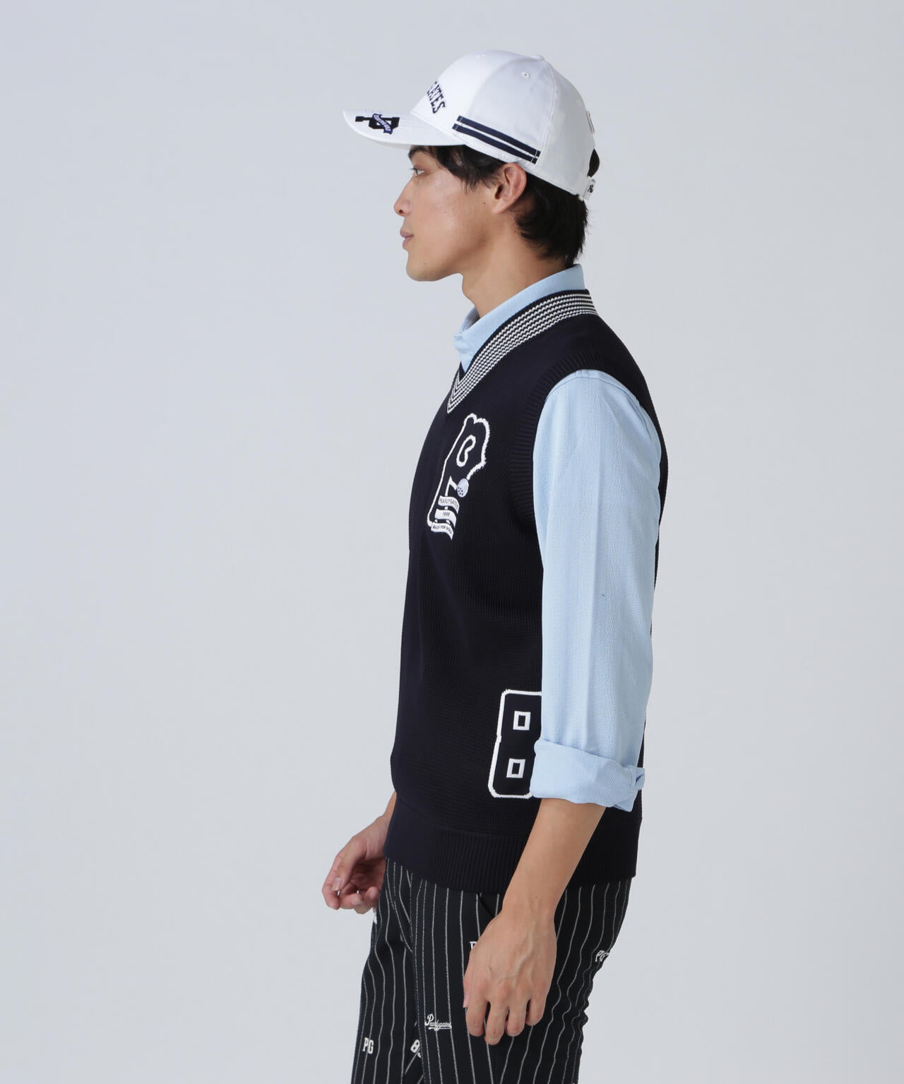 14GジャガードVネックニットベスト | PEARLY GATES（パーリーゲイツ