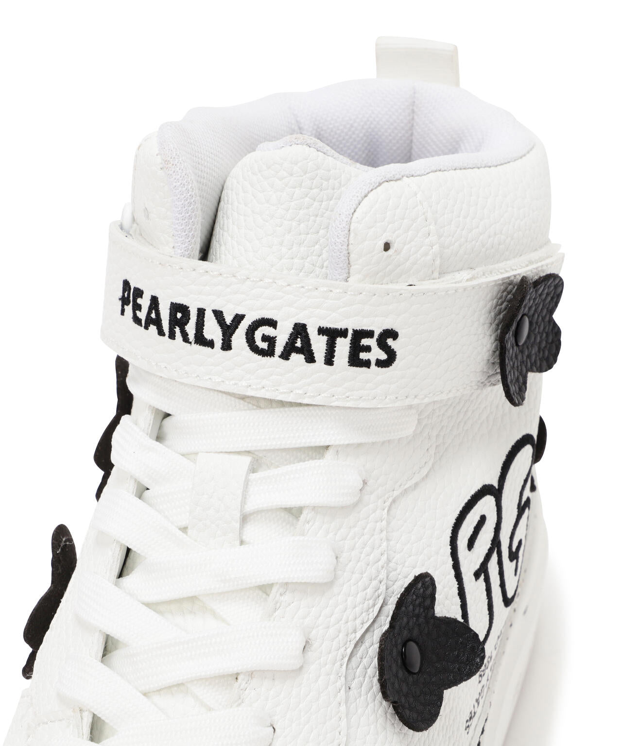 ロゴ×花柄ハイカットシューズ (MENS) | PEARLY GATES（パーリーゲイツ