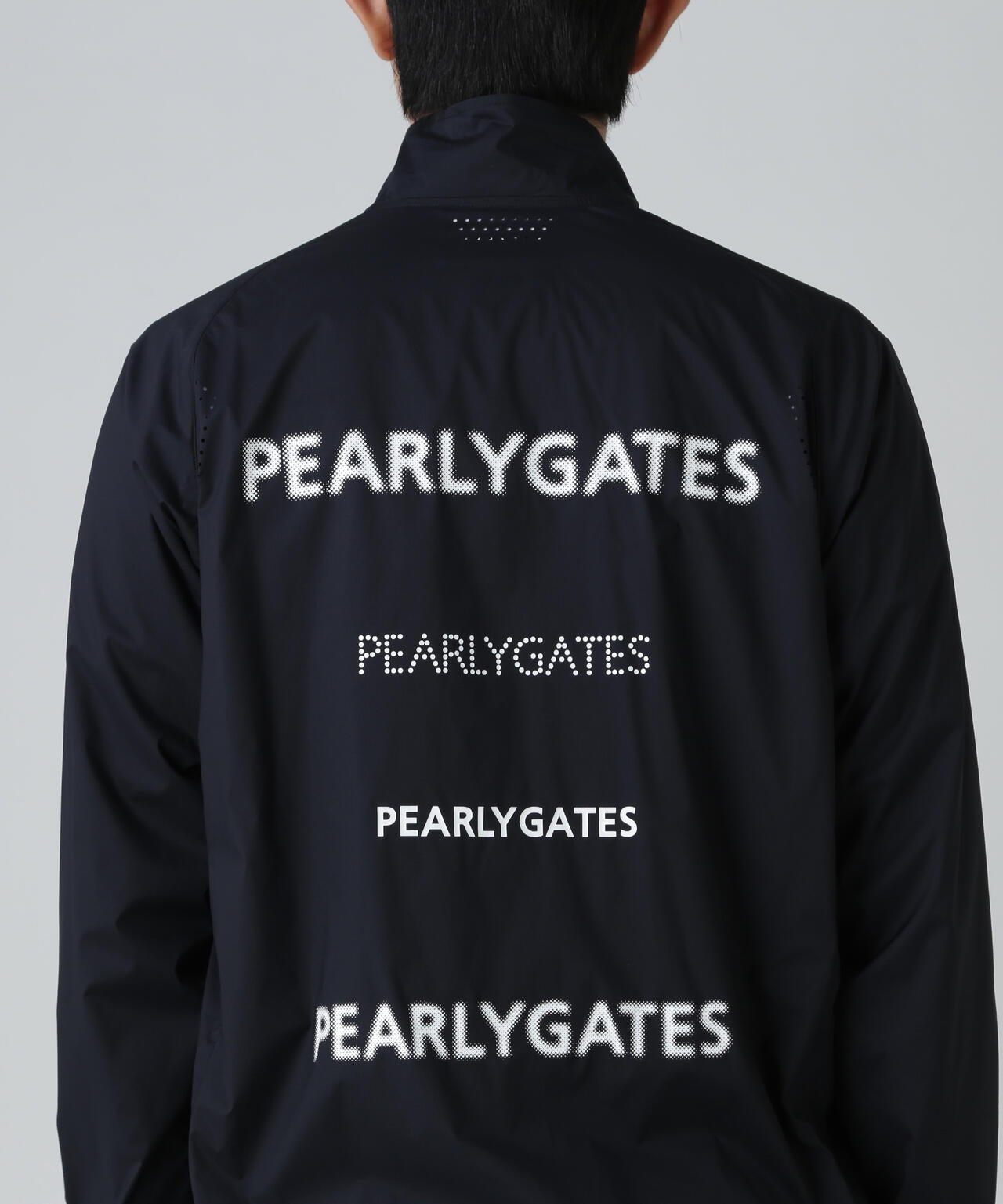 パーリーゲイツ フルジップブルゾン(ストレッチ性・セリフロゴ柄