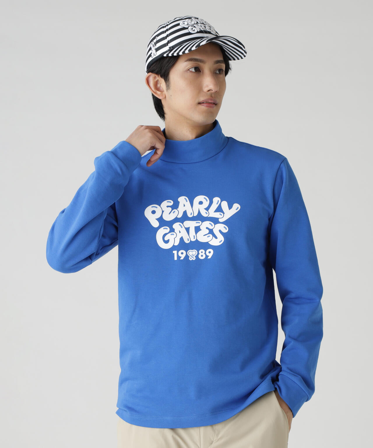 Cソロナ裏毛長袖ハイネックカットソー | PEARLY GATES（パーリーゲイツ