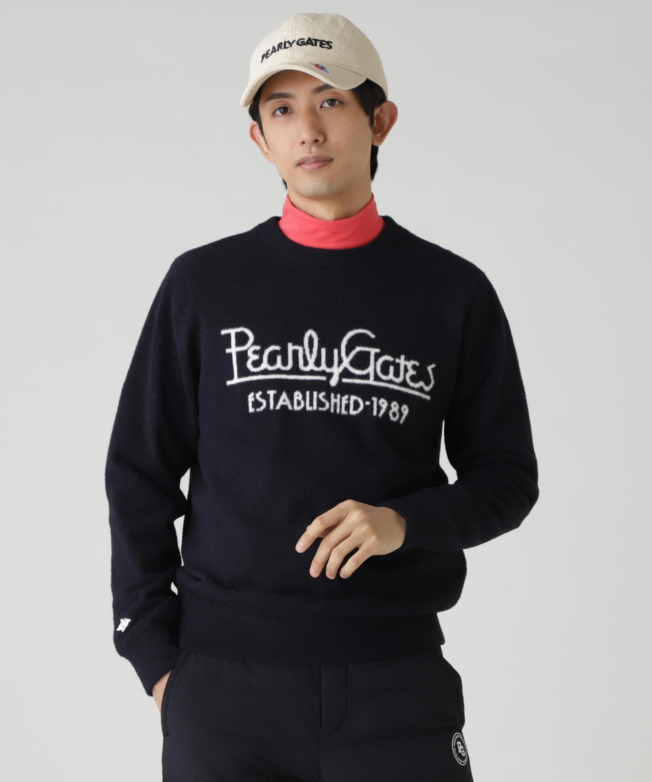 裏付きクルーネックニットプルオーバー | PEARLY GATES（パーリー