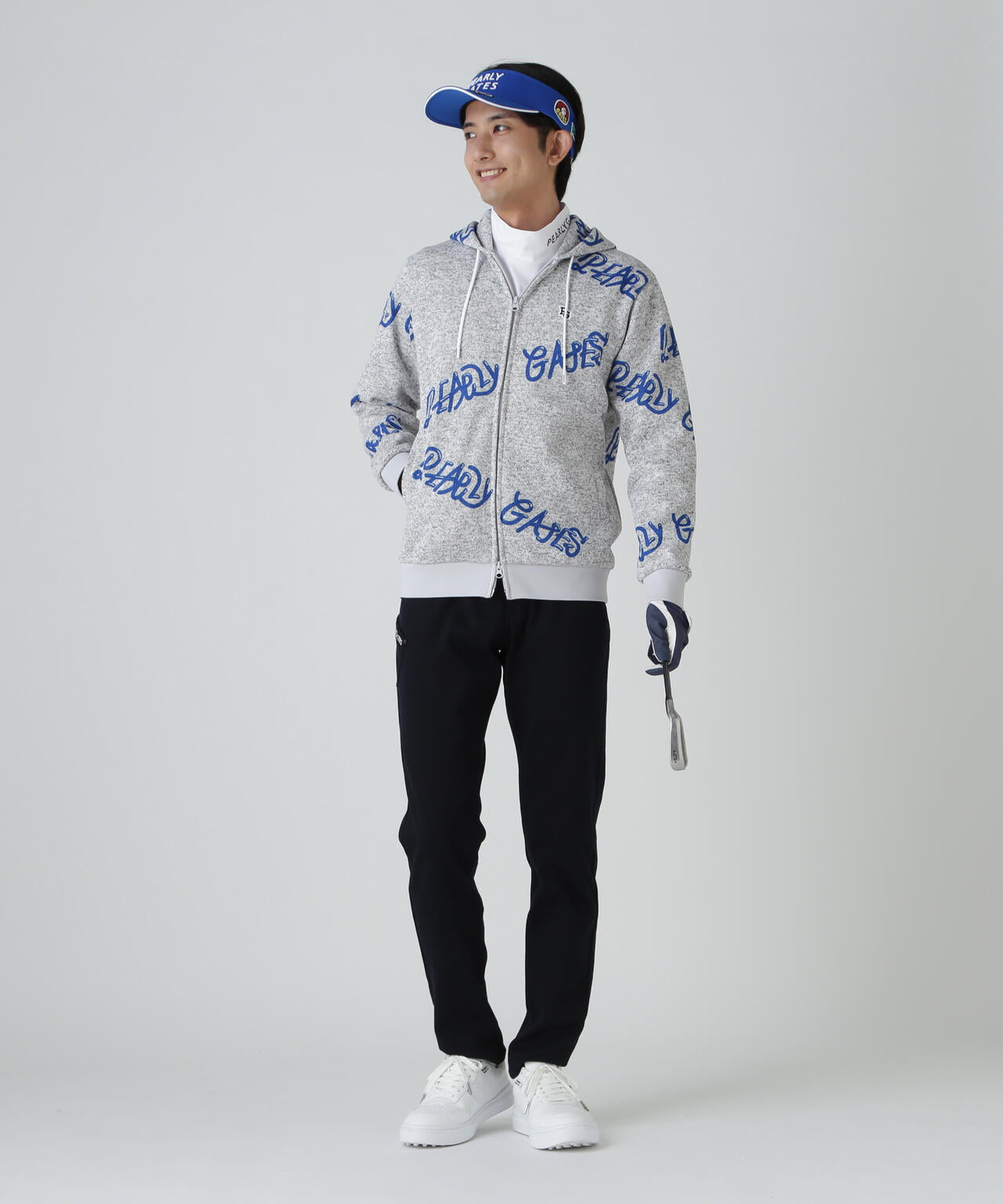 PEARLY GATES ストレッチパンツ サイズ6 ネイビー ストレッチパンツ