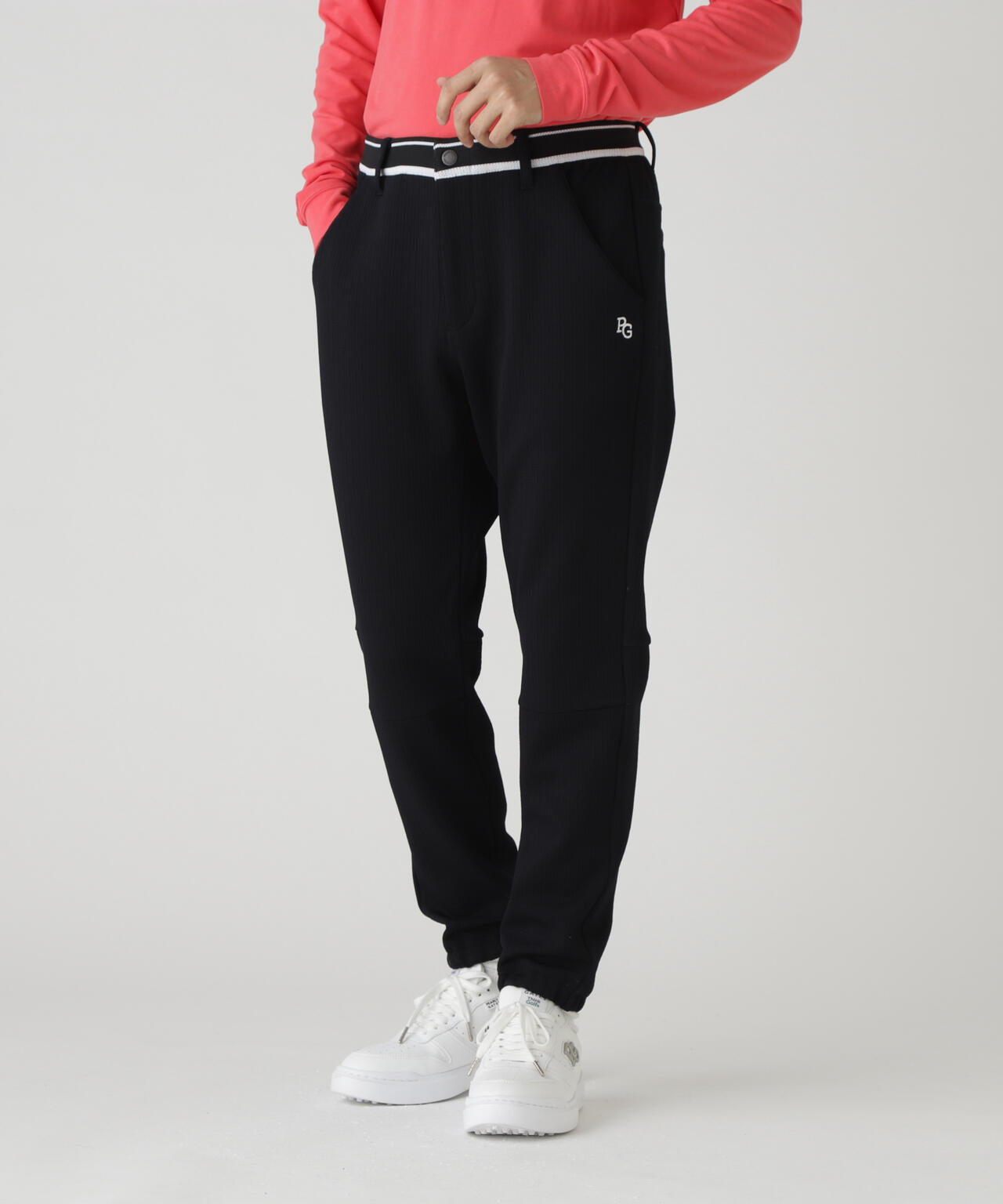 PeストレッチヘリンボーンJQ裏起毛ジョガーパンツ | PEARLY GATES