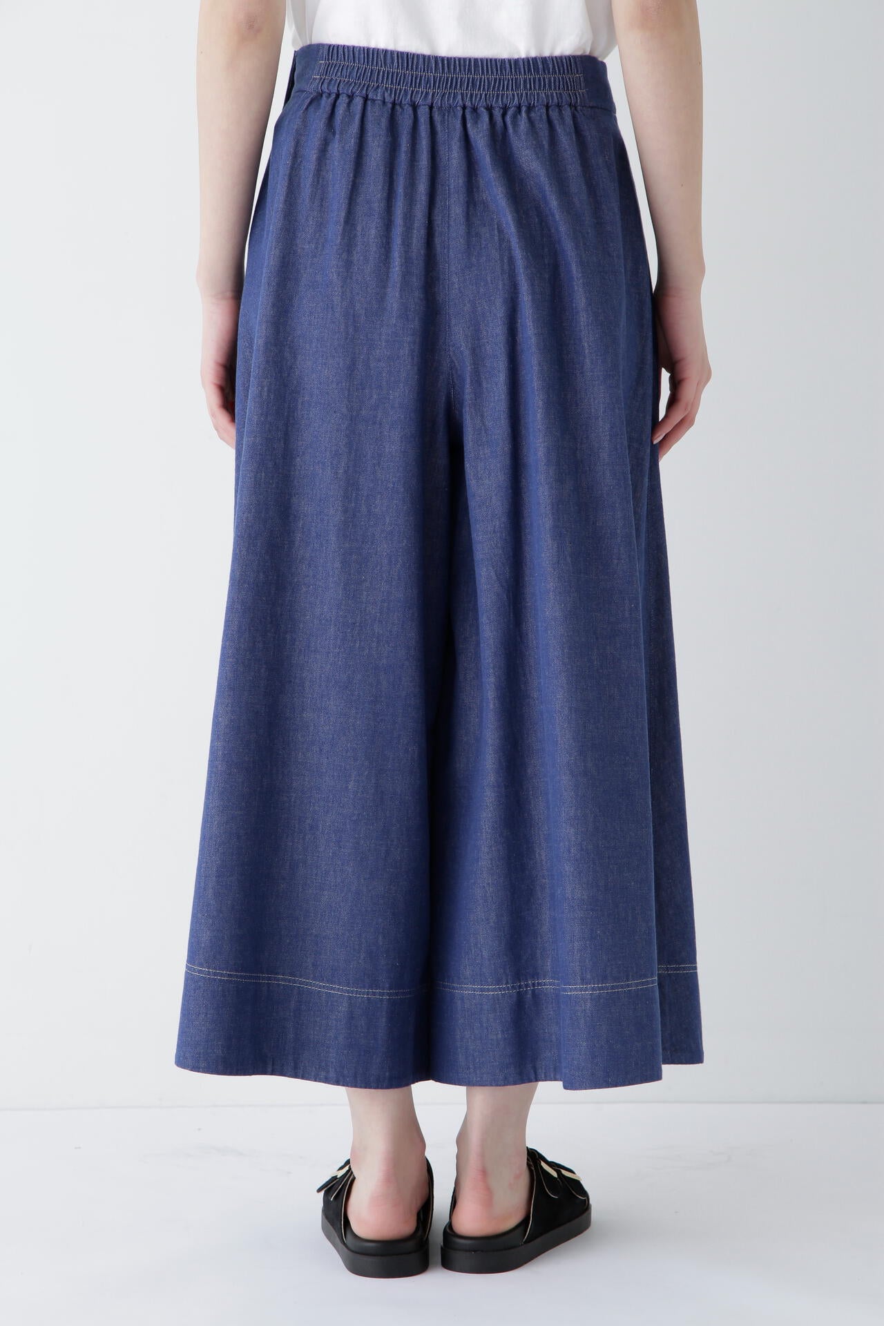 ライトオンスデニムフレアースカーチョ | human woman（ヒューマン