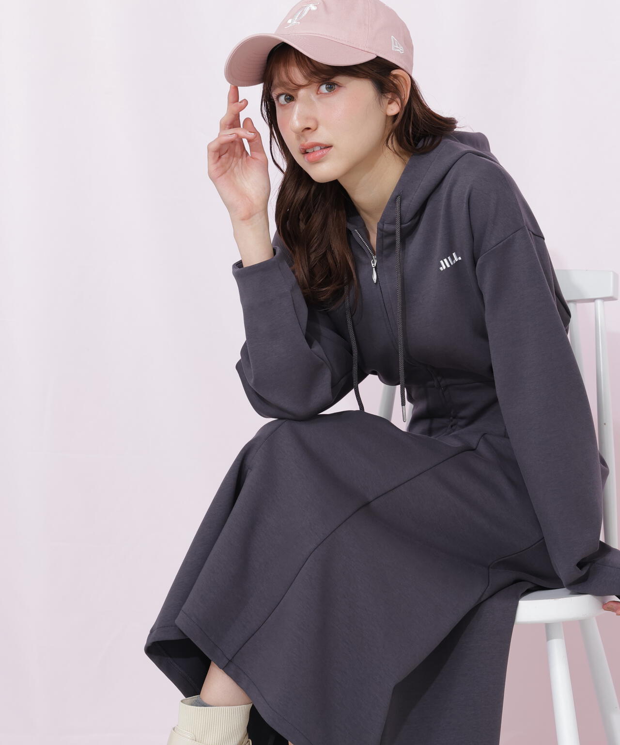 ダイバーフーディーロングワンピース | JILL by JILL STUART（ジル