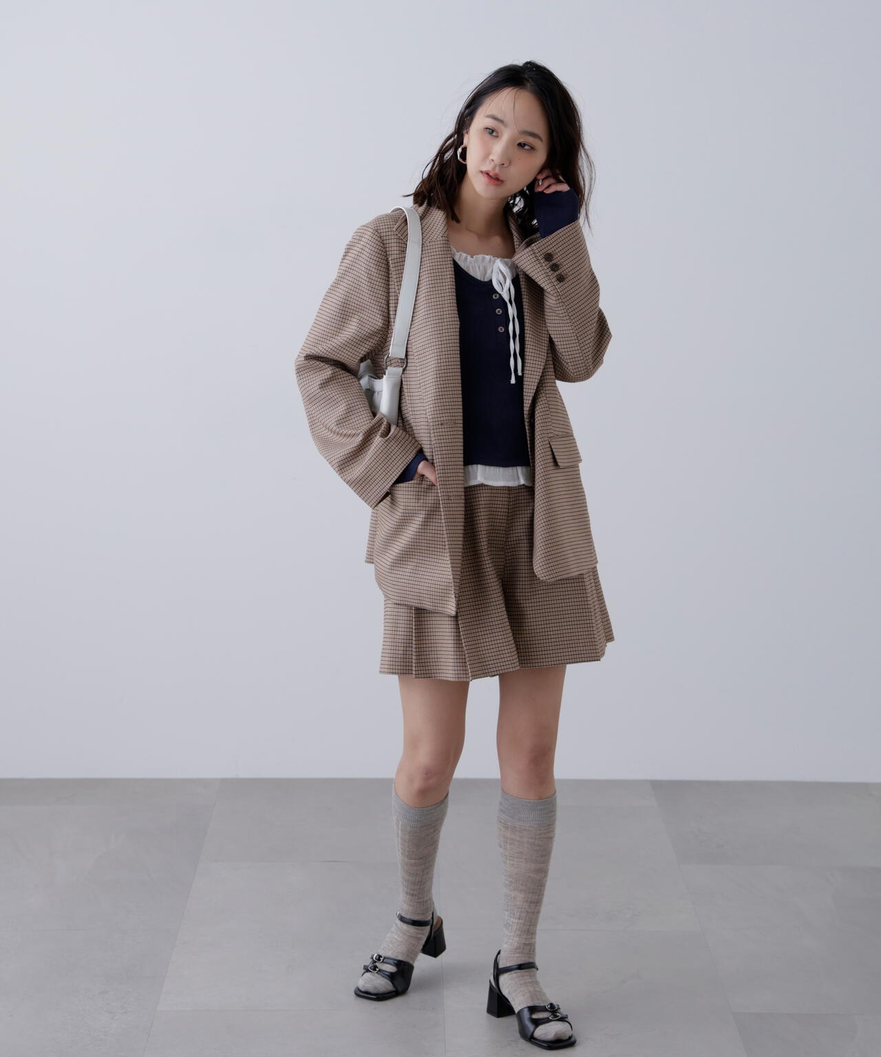 セットアップ対応〉ツータックキュロットパンツ | FREE'S MART