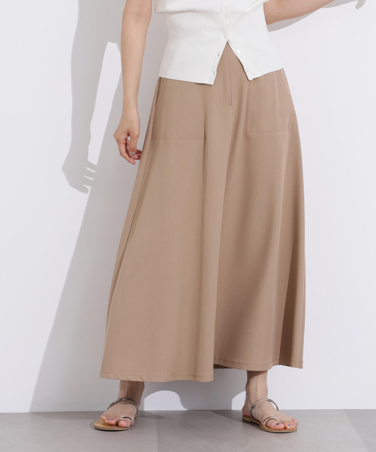 新品 アドミラル 2025秋冬 サイドフラップレイヤードショーツ ベージュ