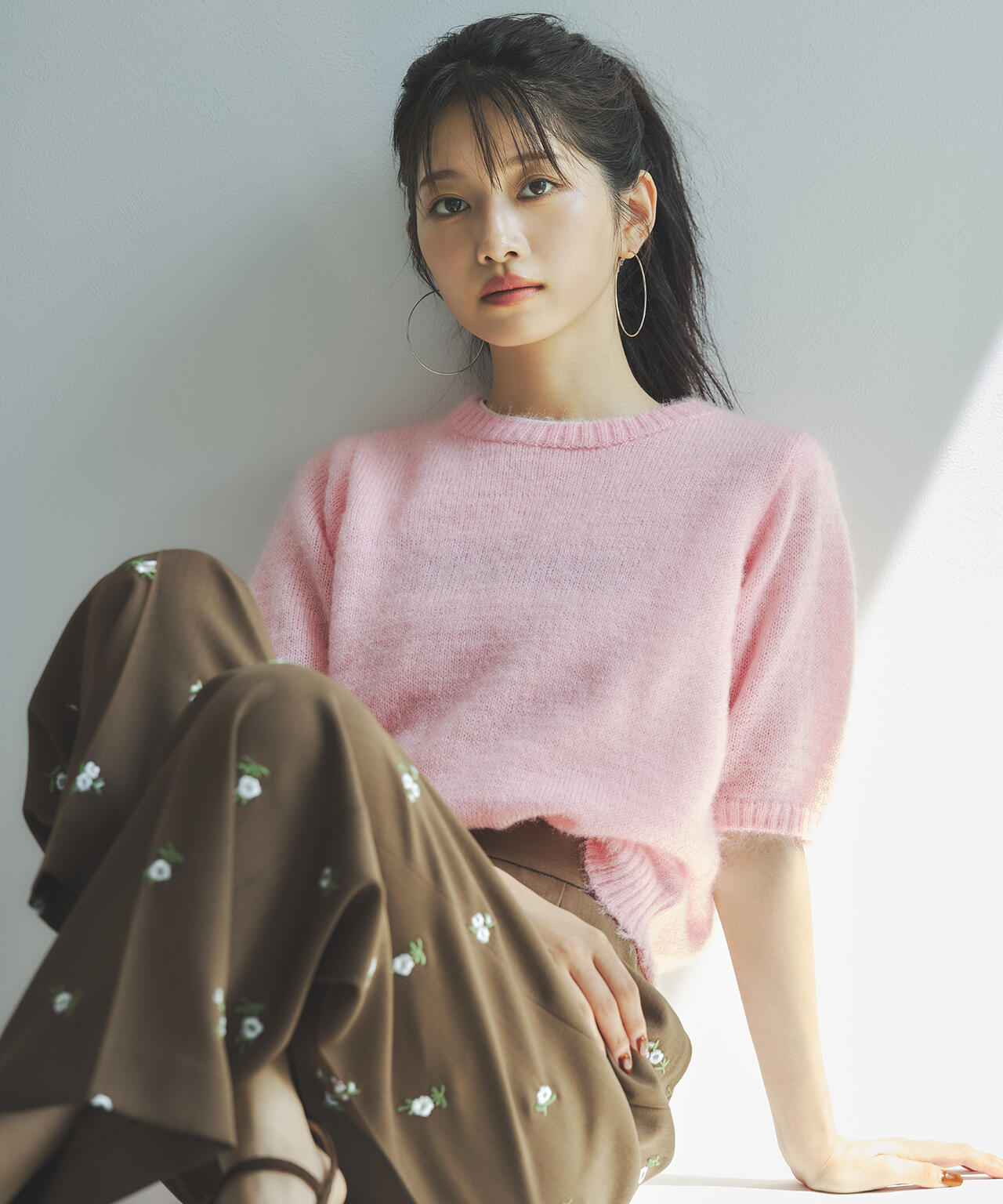 小室安未さん着用】エンブロイダリーフラワーパンツ | N. Natural