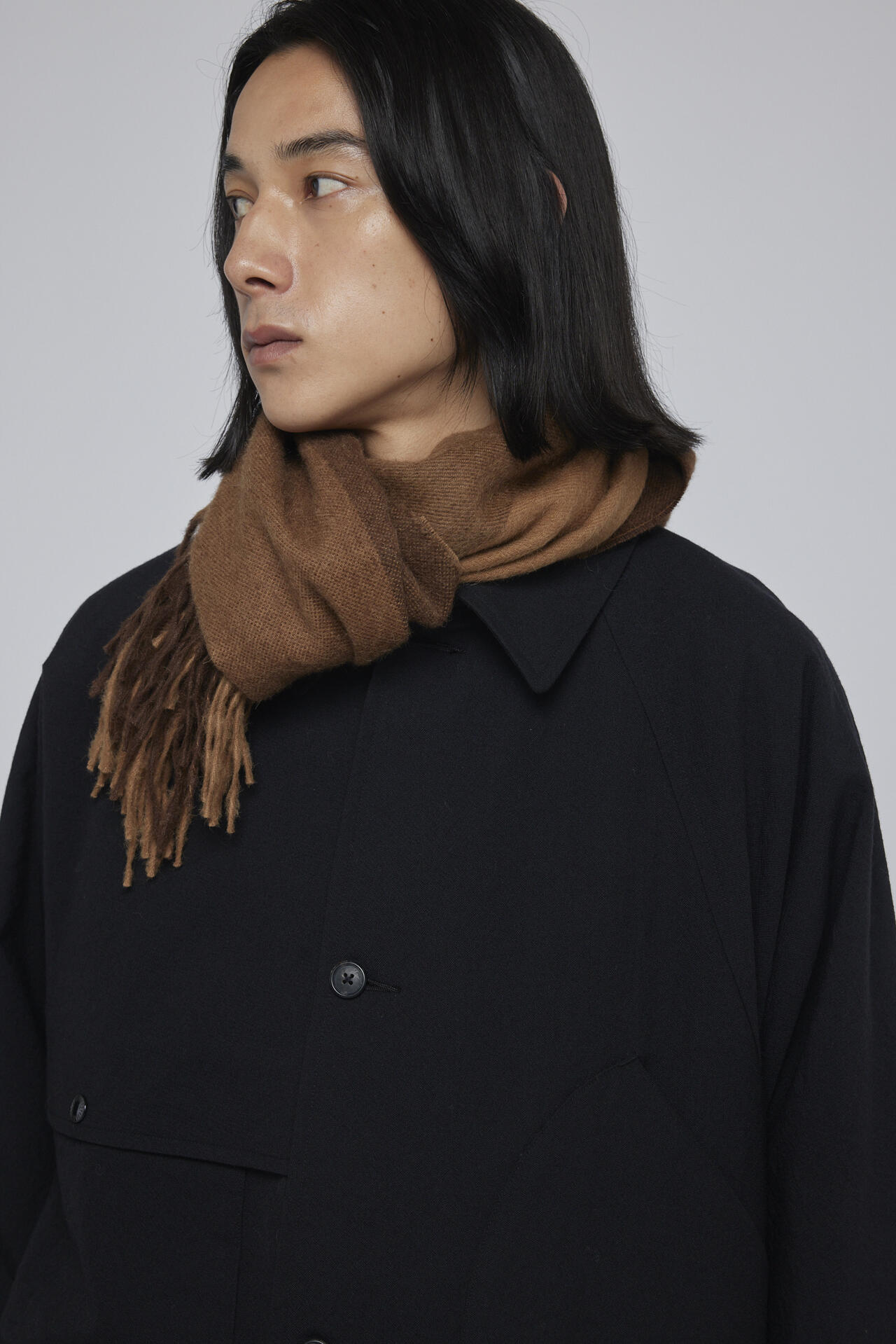 THE INOUE BROTHERS / BRUSHED SCARF BLOCK | THE LIBRARY（ザ ライブ