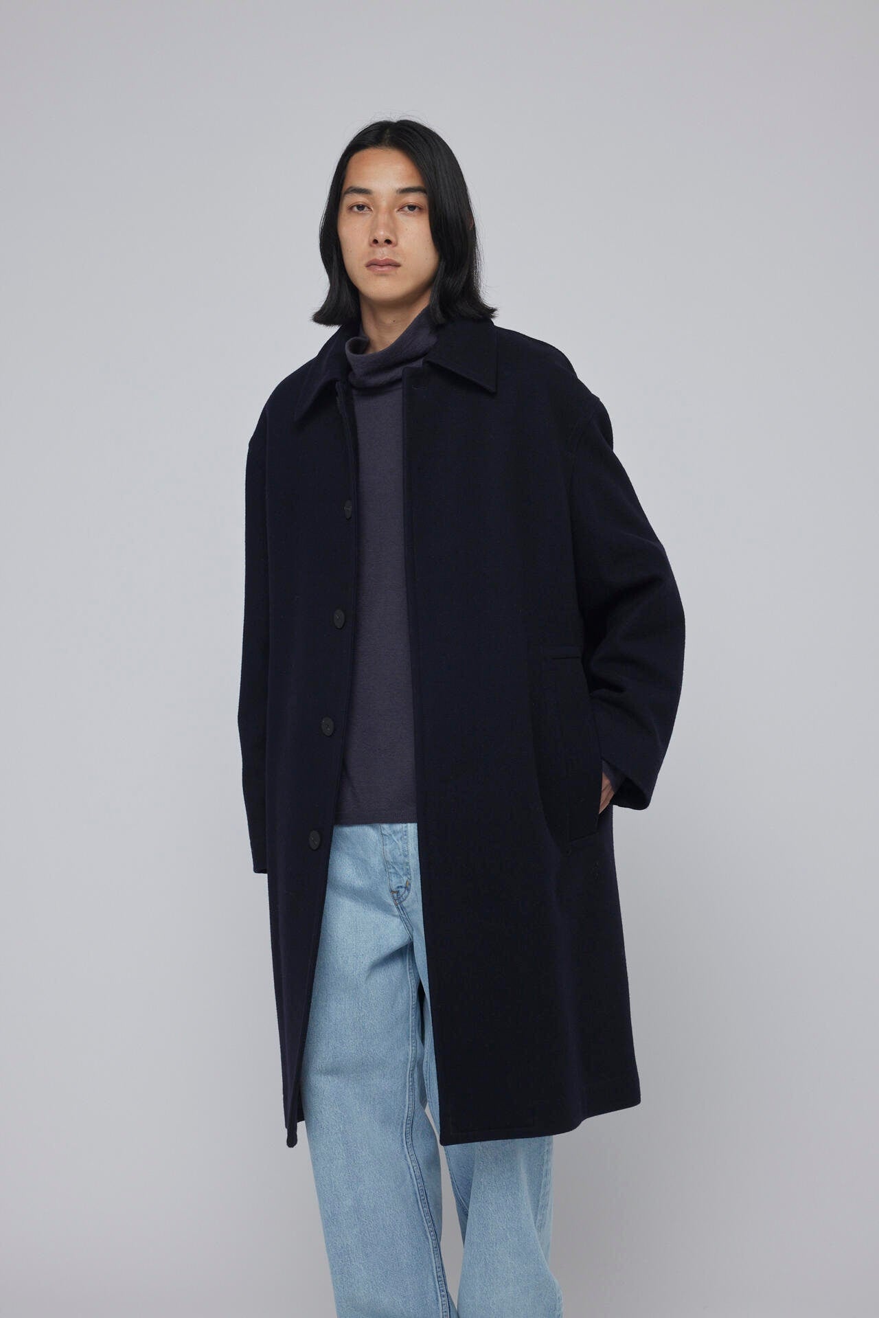 STUDIO NICHOLSON / MELTON WOOL OVERCOAT | THE LIBRARY（ザ ライブ
