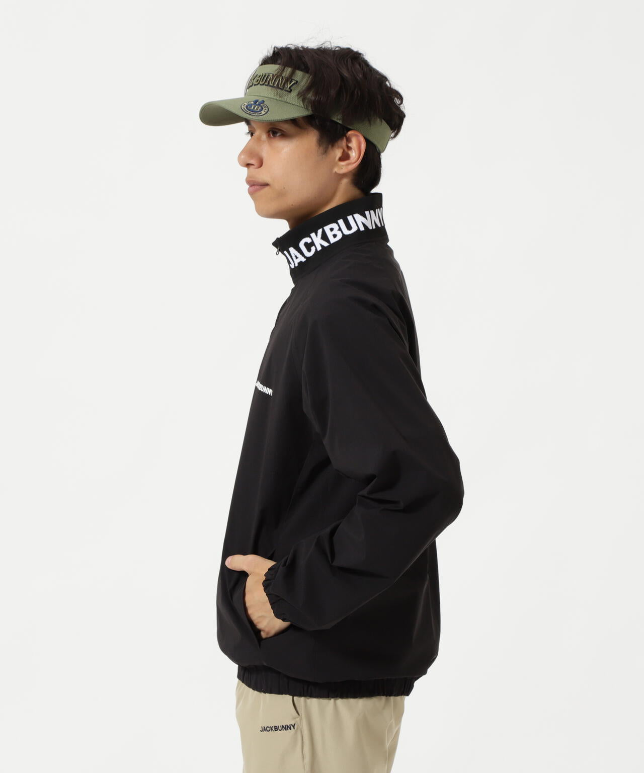 裏メッシュハーフジップアップブルゾン | Jack Bunny!!（ジャック
