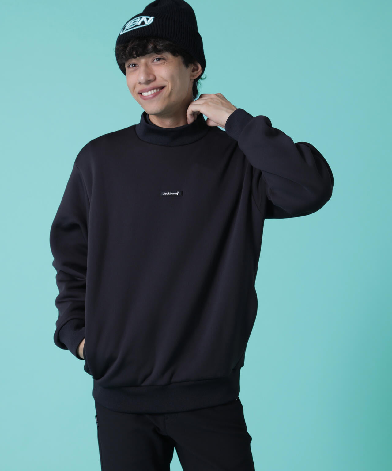 JBMINT】KARUISHI バラクラバ一体型フーディプルオーバー | Jack Bunny