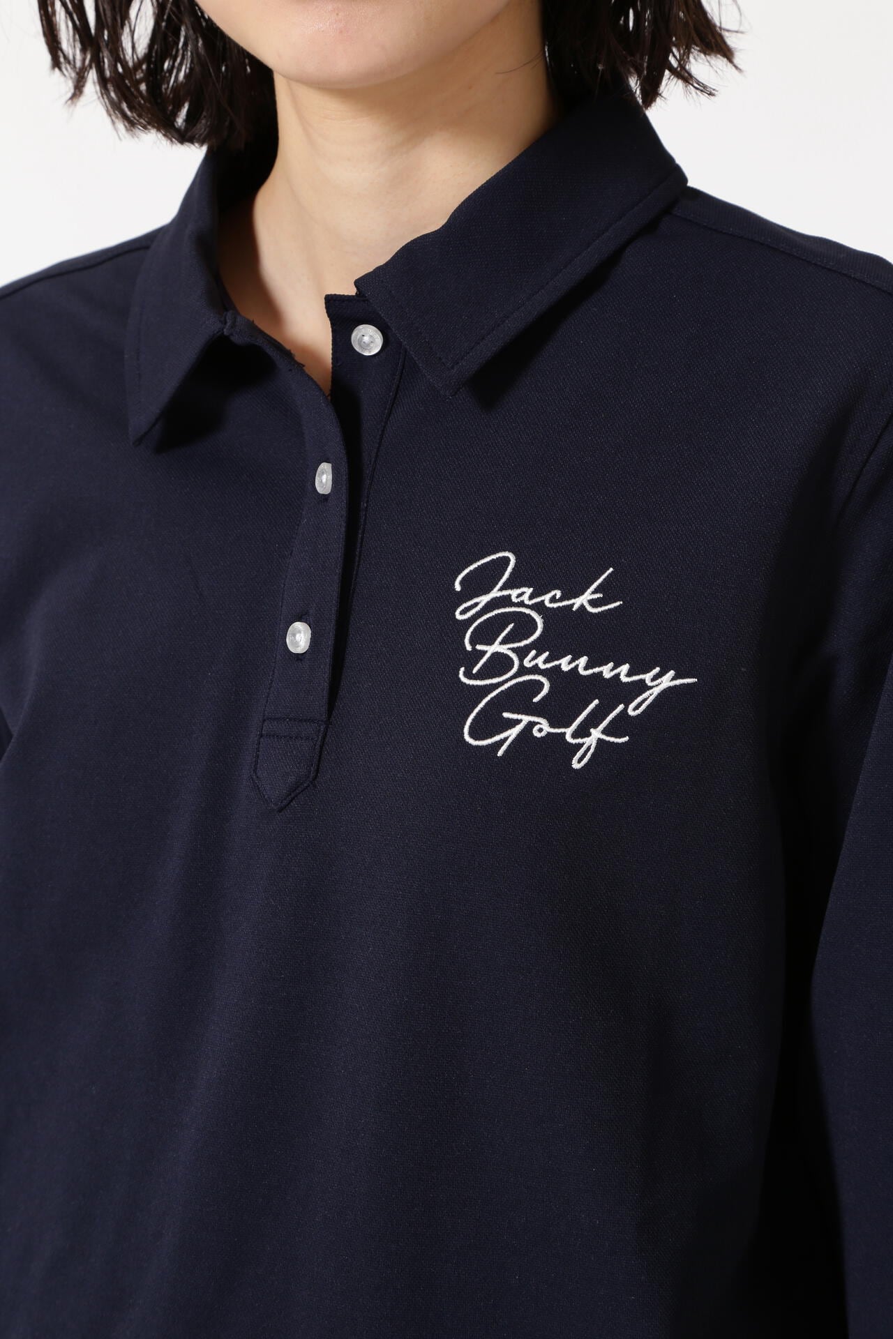 ストレッチカノコ長袖ポロシャツ | Jack Bunny!!（ジャックバニー