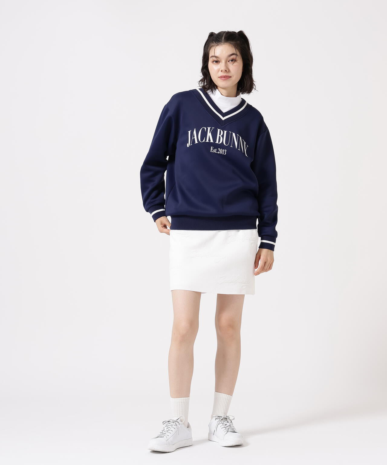 PEダンボール天竺 長袖Vネックスウェット | Jack Bunny!!（ジャック