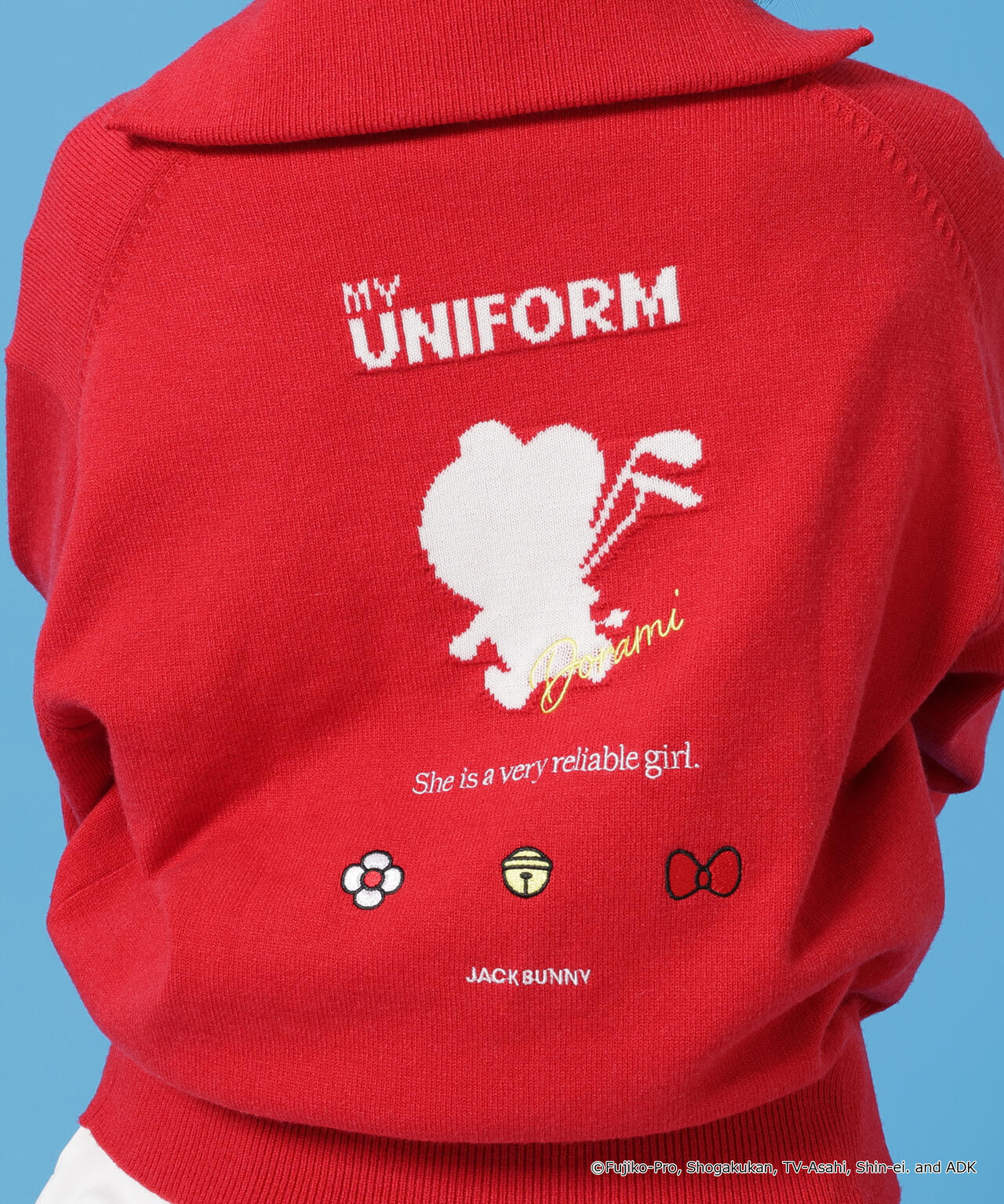 ドラえもん】ダブルジャガードハーフジップニットプルオーバー | Jack