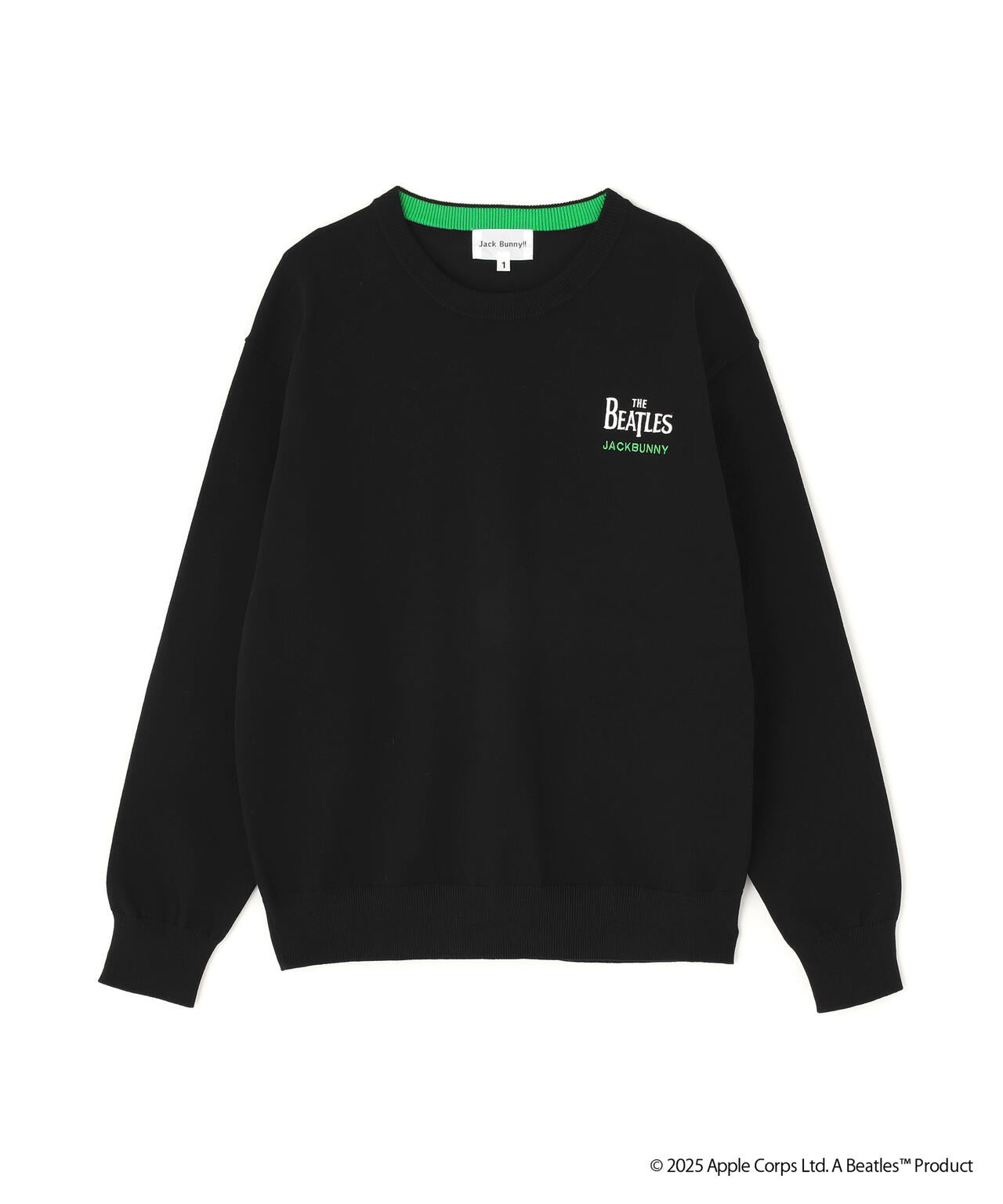 The BEATLES ×Jack Bunny!!】長袖クルーネックニットプルオーバー