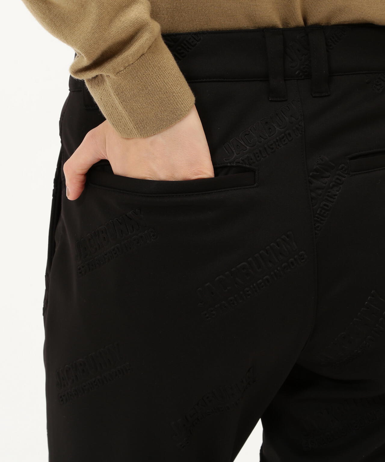 ラミネートスムース 裏地付きロングパンツ | Jack Bunny!!（ジャック