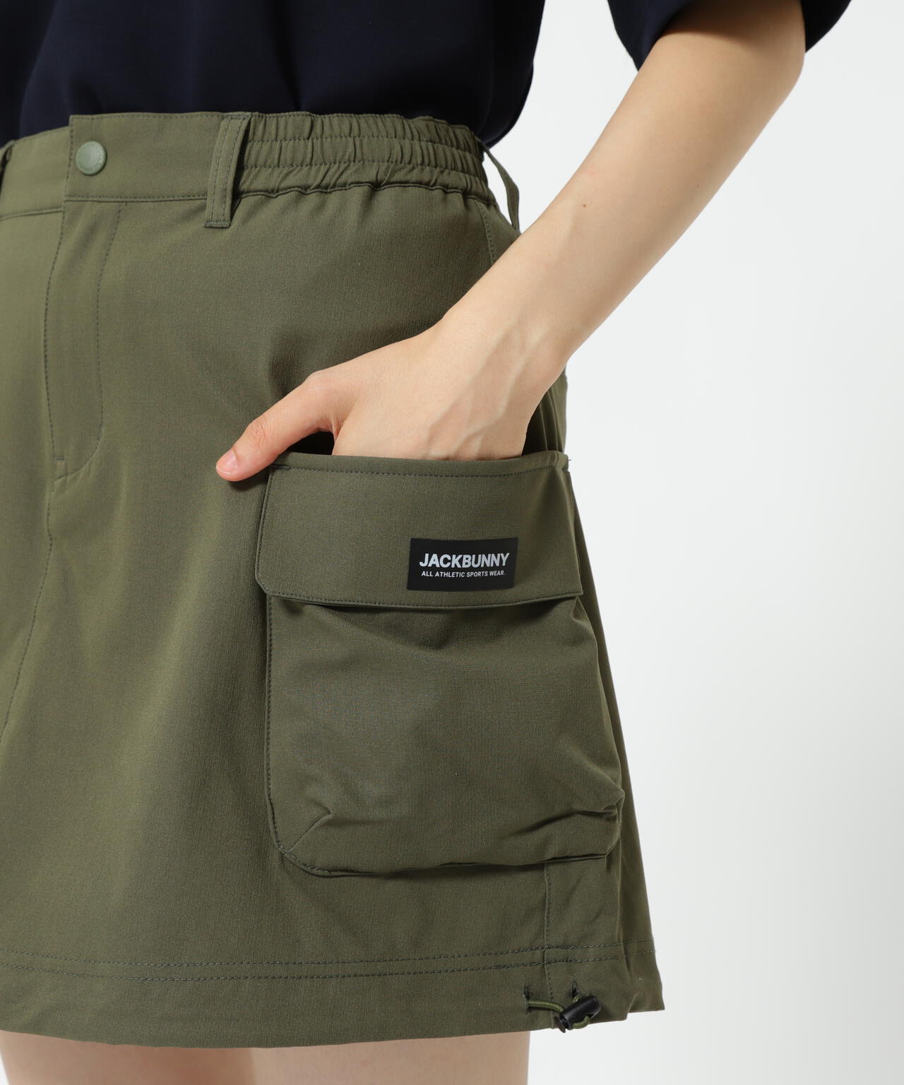 ストレッチ二重織プリント スカート | Jack Bunny!!（ジャックバニー