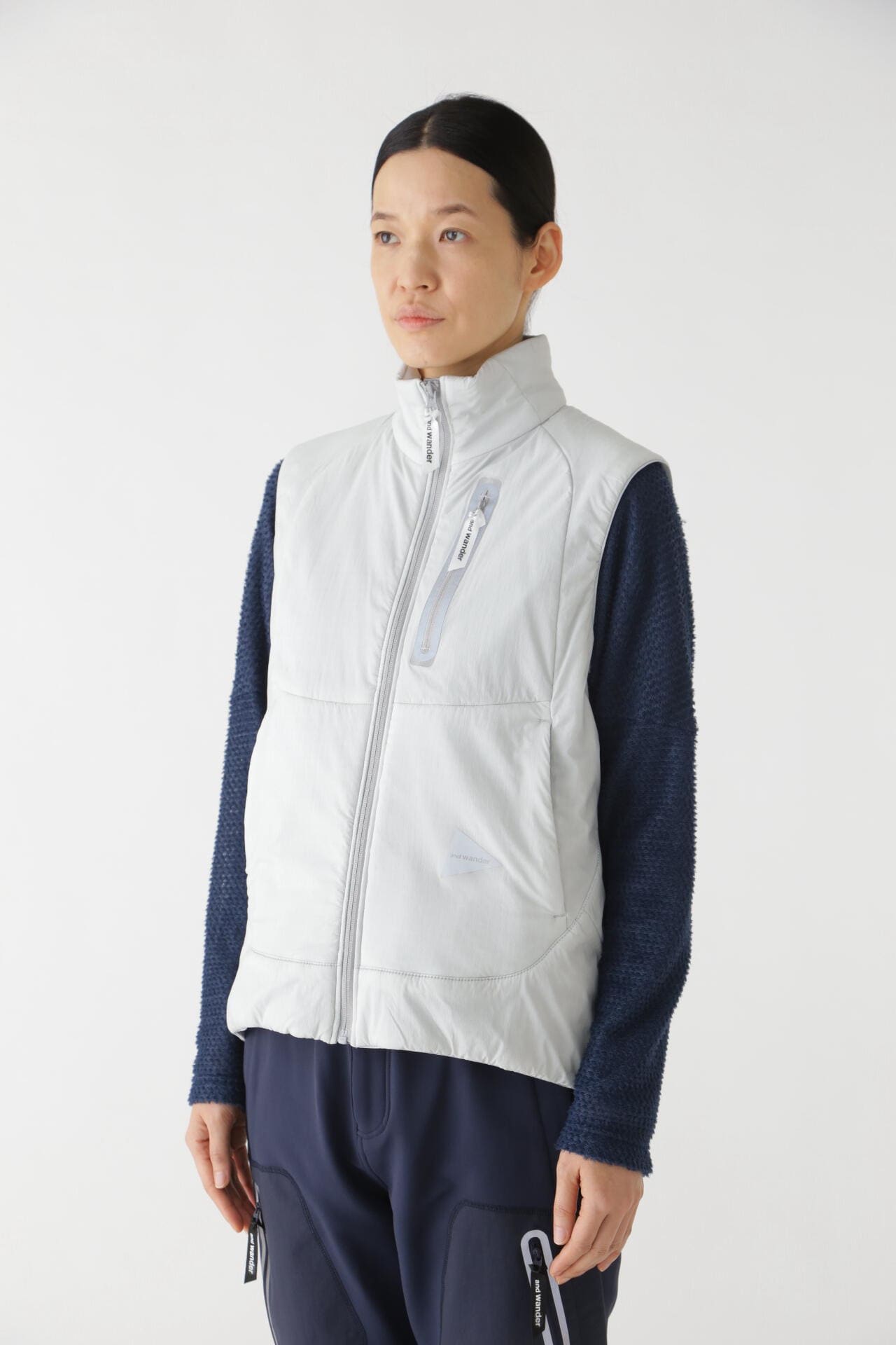 alpha AIR vest | and wander（アンドワンダー） ｜【公式】通販mix