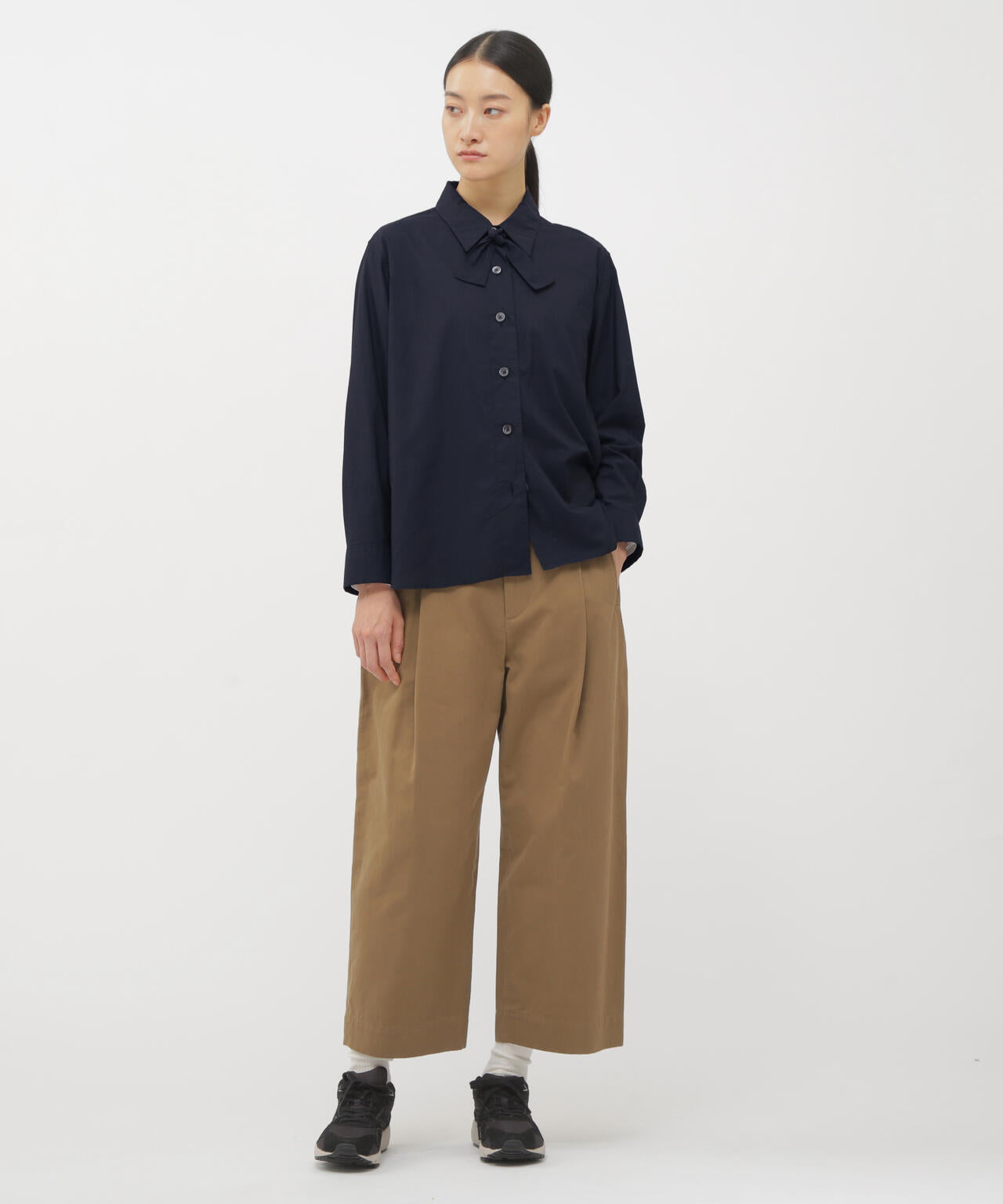 WASHED COTTON POPLIN SHIRT | MARGARET HOWELL（マーガレット