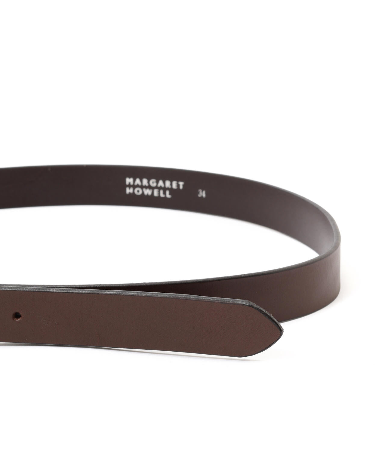 OILED LEATHER NARROW BELT | MARGARET HOWELL（マーガレット